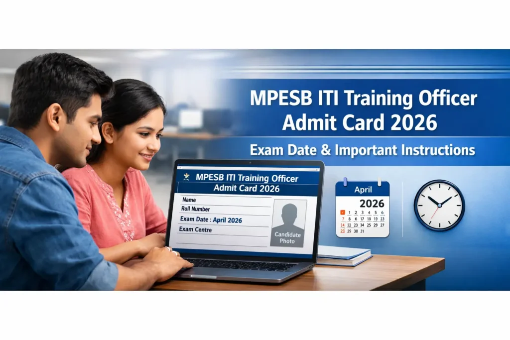 MPESB ITI Training Officer Admit Card 2026